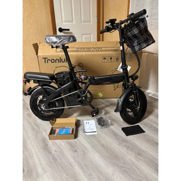 Foldable Electric Bike – 750W, 2-Seat, Aluminum Frame